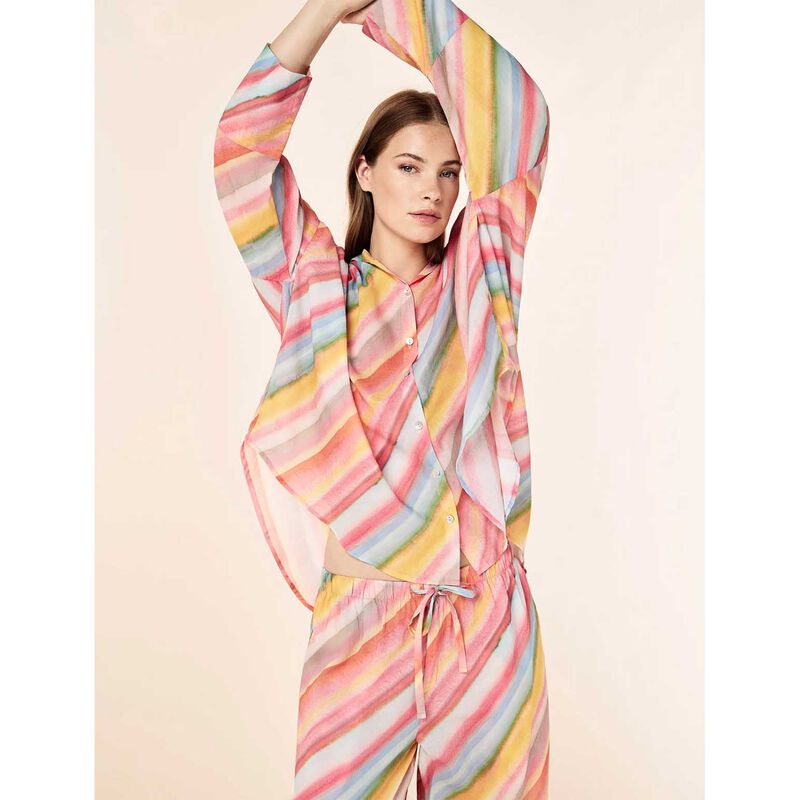 Papinelle Sophie Stripe Full Length PJ Set image number 2